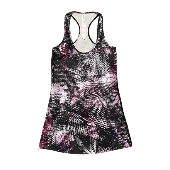 lululemon athletica Tops - Lululemon‎ Abstract Purple Print Racerback Tank Top Size 4